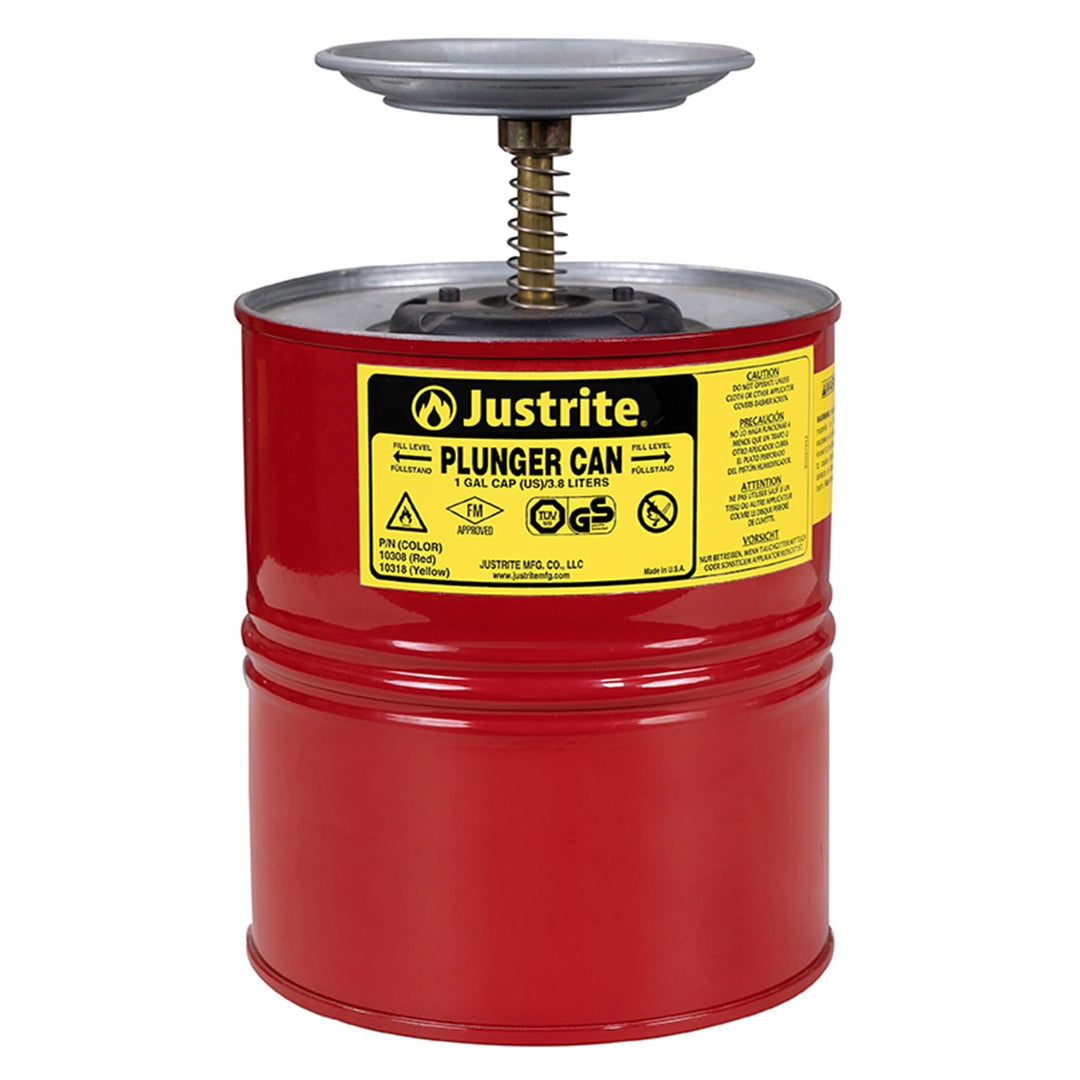 Justrite Sparanfeuchter, Stahl, 4L 18.5cm x 26.7cm Rot