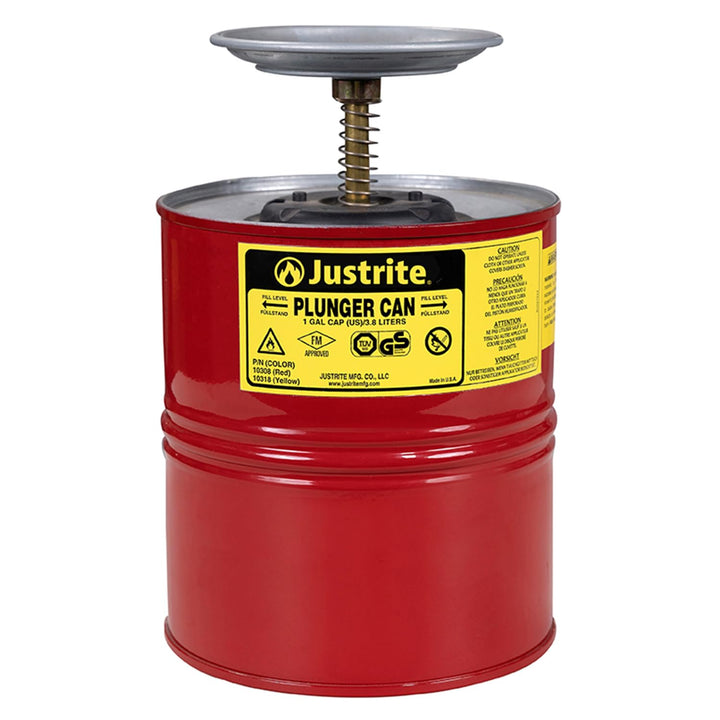 Justrite Sparanfeuchter, Stahl, 4L 18.5cm x 26.7cm Rot