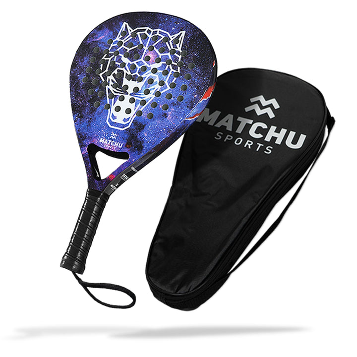 Matchu | Padel Schläger | Unisex | 100% Carbon-Rahmen, Glasfaser-Deckschicht und weicher Eva-Schaum