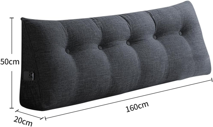 OHMG Rückenkissen, Lesekissen für Bett und Sofa, 160cm-Komfortables Wandkissen Bett, Bietet Optimale