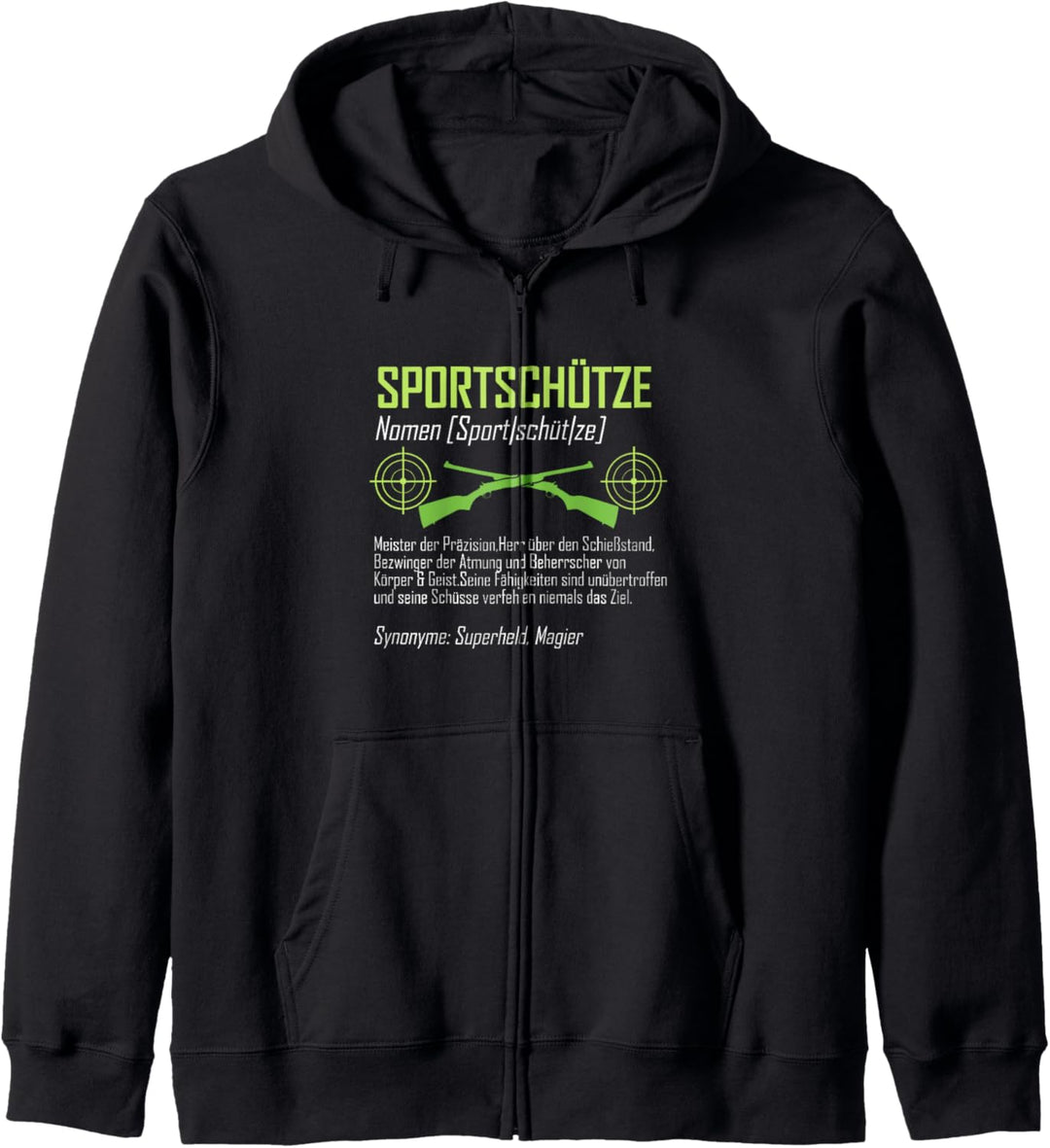 Sportschütze Definition Herr über den Schiessstand Kapuzenjacke