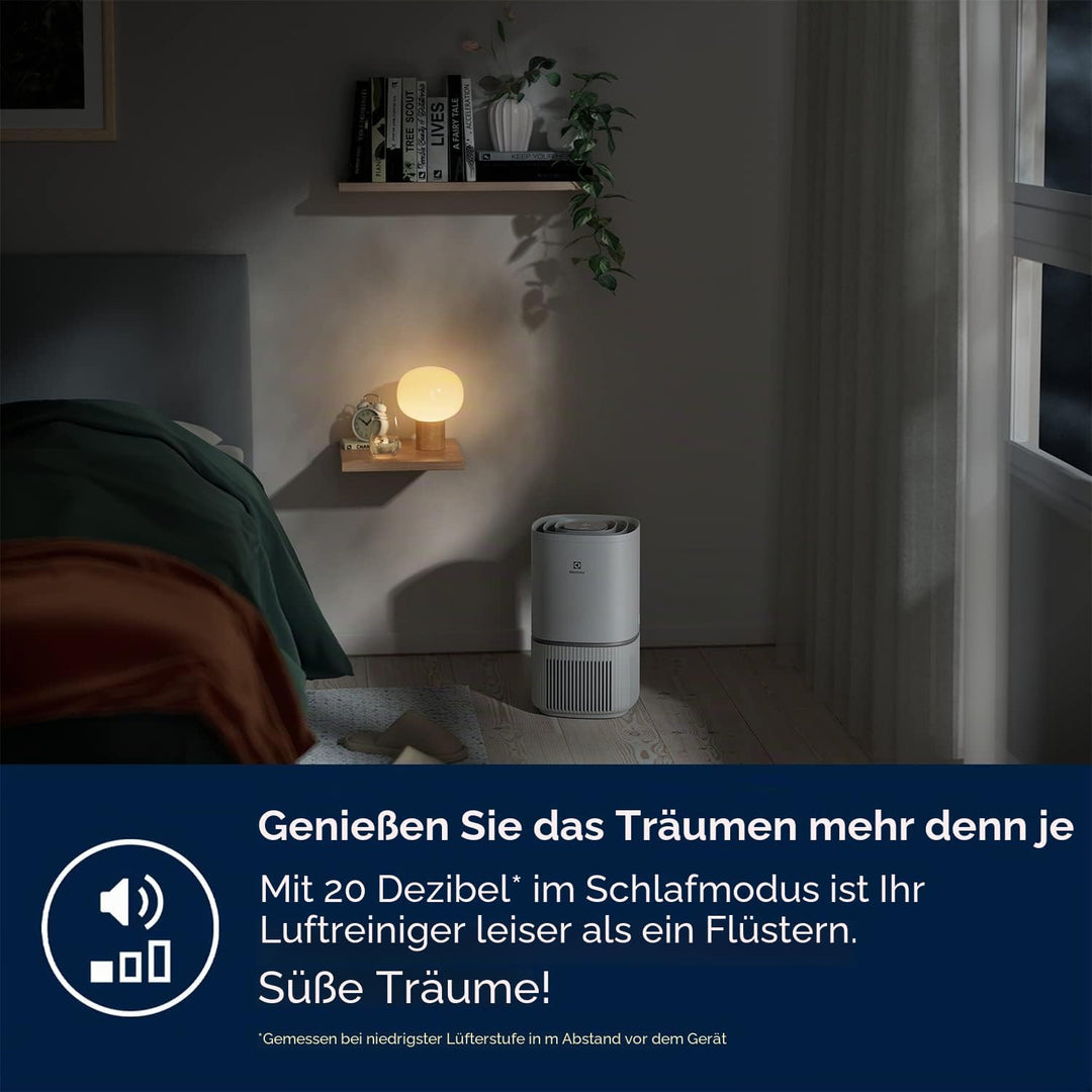 Electrolux Pure 500 Luftreiniger Modell EPO50371UG, Wi-Fi, 3.5 kg, leise um 20 dB, reinigt die Luft