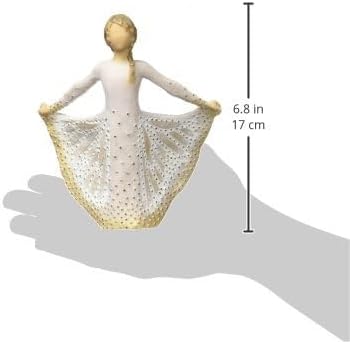 Willow Tree Butterfly Figurine, Resin, Cream, 65 x 145 x 165 cm, 1 Einheiten Einzelbett, Einzelbett