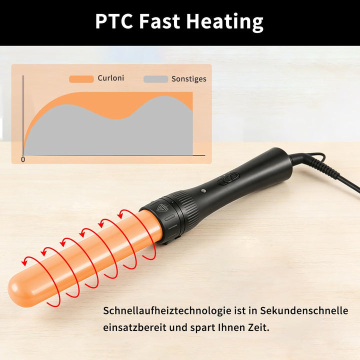 3 in 1 Lockenstab Set, Lockenstab Kleine Locken, 2-Temperatur, Verlängerung Design Hair Curler, Schn