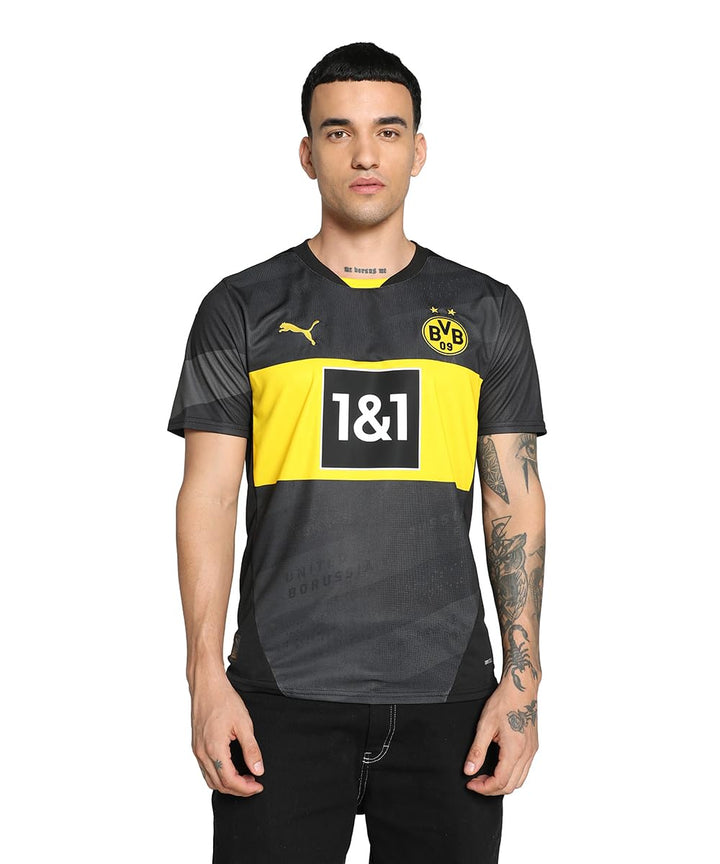PUMA Puma Herren Borussia Dortmund Trainingstrikot S, Faster Yellow Black 46 Puma Black-faster Yello