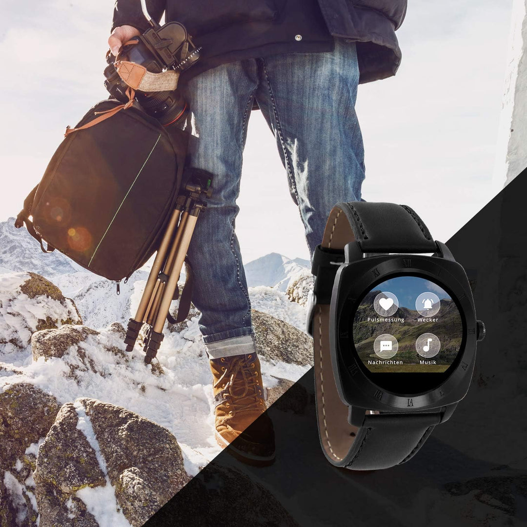X-WATCH 54006 Smartwatch NARA XW PRO BLACK CHROME Herren Smartwatch NARA Black Chrome, NARA Black Ch