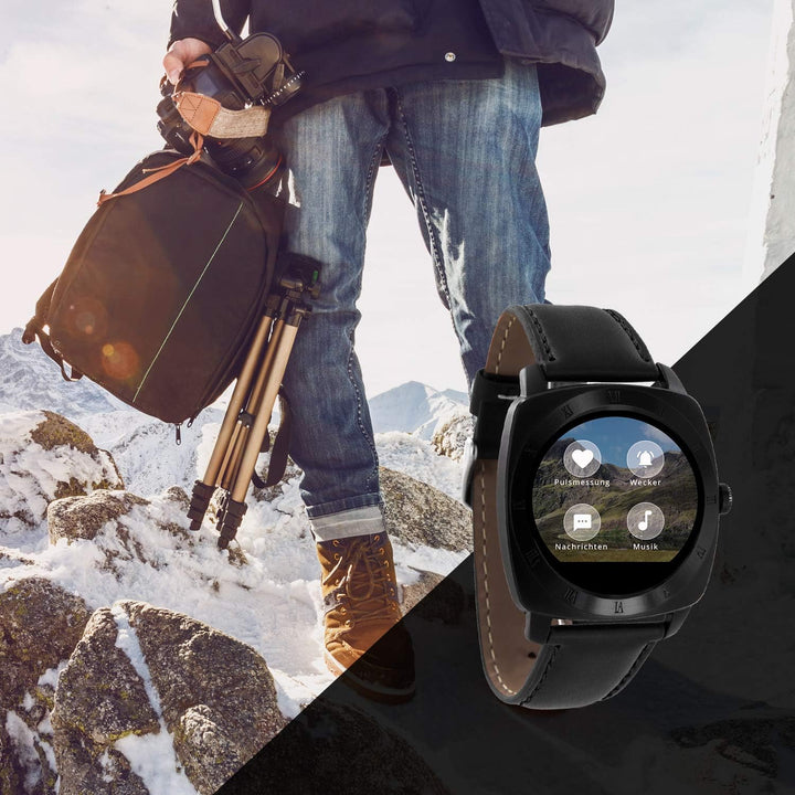 X-WATCH 54006 Smartwatch NARA XW PRO BLACK CHROME Herren Smartwatch NARA Black Chrome, NARA Black Ch