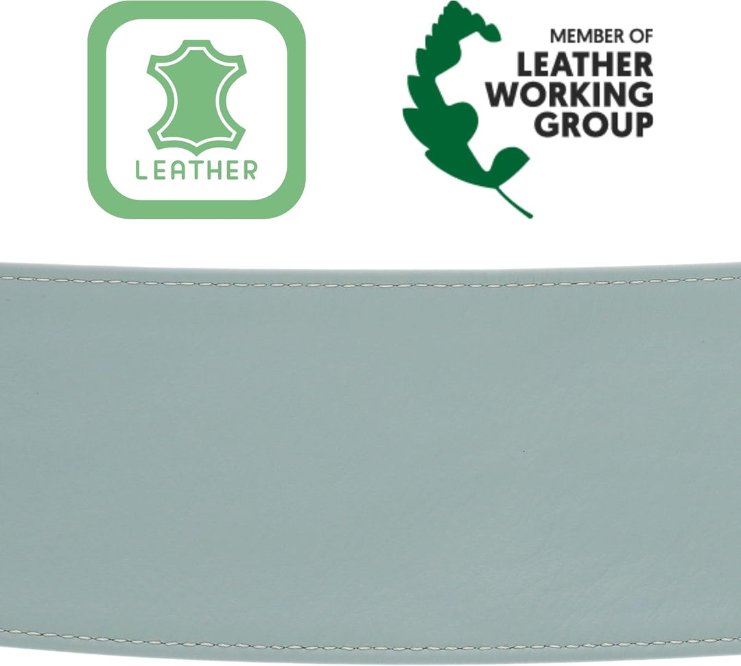 FASHIONGEN - Echtem Rindsleder Vollnarbenleder Obi Gürtel für Damen, Bindgürtel, CASSIANE S-M Grau G