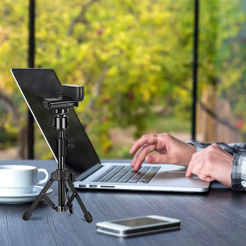Webcam Stativ Ständer Ausziehbar Desktops Stativ für Kamera/Telefon/Webcam, Schreibtisch Stativ Halt