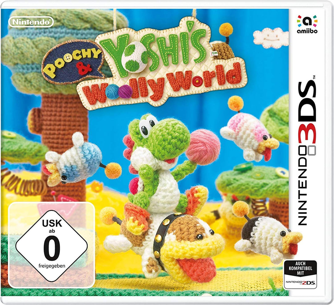 Poochy & Yoshi’s Woolly World - [3DS] Nintendo 3DS Standard Disk, Nintendo 3DS Standard Disk