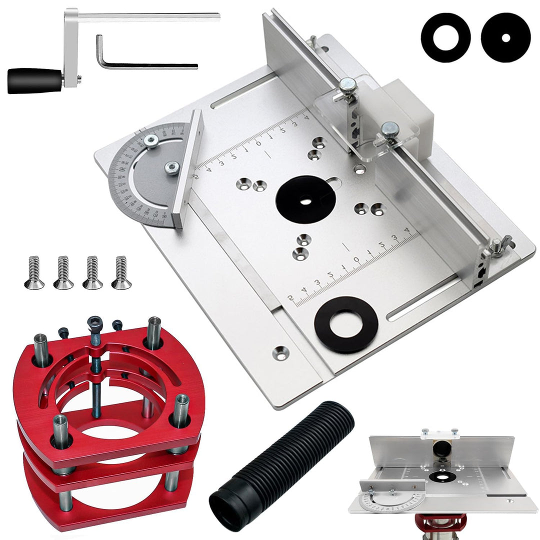 Frästisch für Oberfräse Einlegeplatte Set, OberfräSentisch und Tischfräsmaschine, Router Table, Plan
