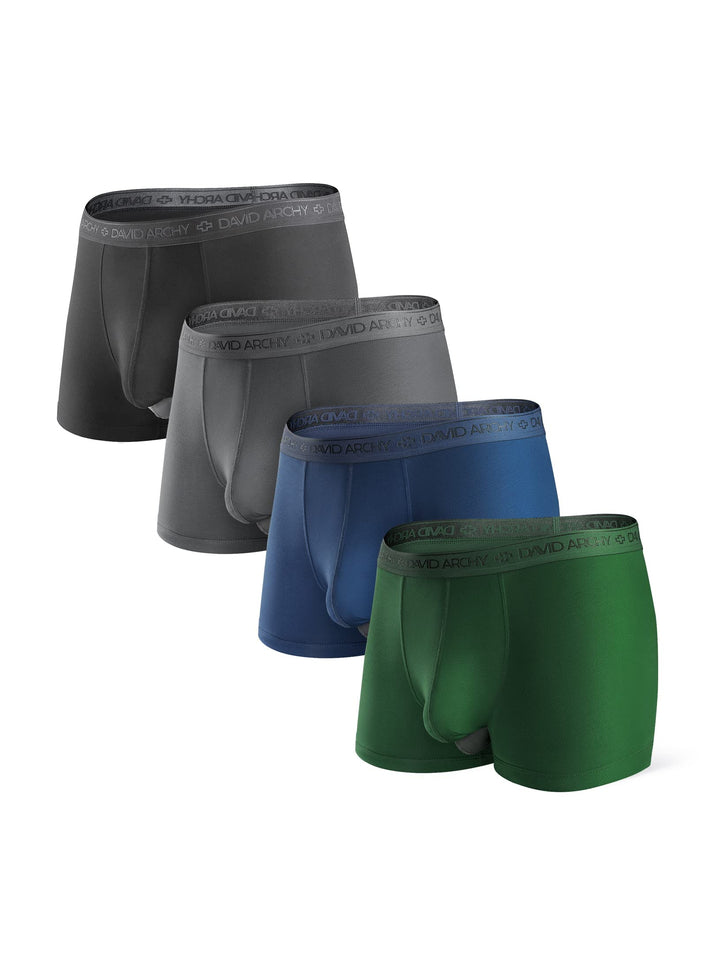 DAVID ARCHY Herren Boxershorts Mehrfachpack, Mirco Modal Stretcken Klassischer Retroshorts, Unterhos