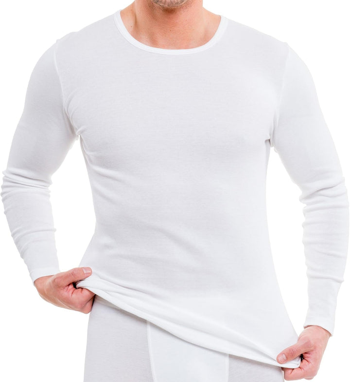 HERMKO 63640 2er Pack Funktionsshirt, Langarm, Sportunterhemd für Herren - Funktionsunterwäsche XXL