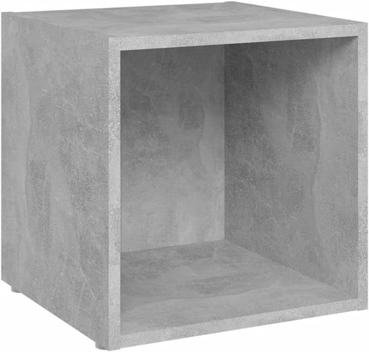 TV-Schränke 4 STK. Betongrau 37x35x37 cm Holzwerkstoff TV-Lowboard Fernsehtisch TV Board Fernsehschr