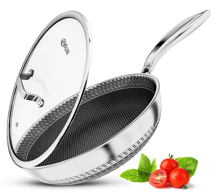 INTIGNIS® Bratpfanne mit Deckel – 30 cm/12 Zoll – Antihaftbeschichtung | Kratzfest | Extra tief | Fr