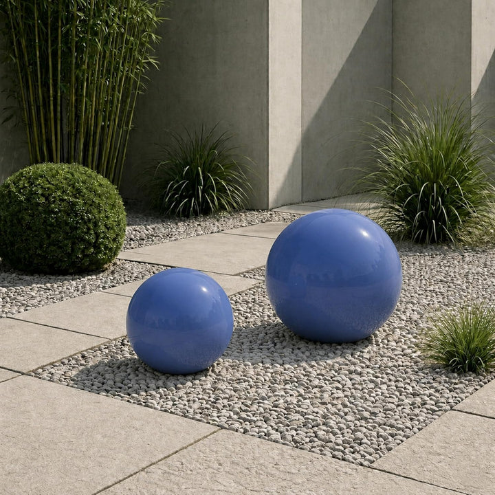 Keramik Kugel 30 cm Gartenkugel Dekokugel Gartenfigur Dekoration aus frostfester, witterungsbeständi