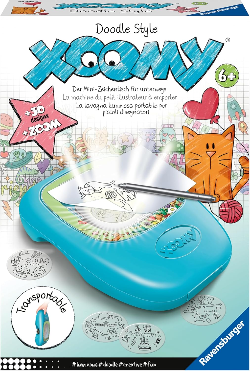 Ravensburger Xoomy Midi Doodle Style 23532 - Tolle Motive und Comics zeichnen lernen, Kreatives Zeic