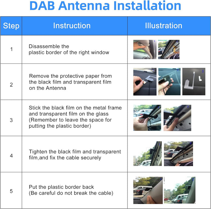 Podofo DAB/DAB+ Digitaler Radioempfängeradapter DAB+ Radio Tuner Empfänger mit Antenne+SMA Glass Ant