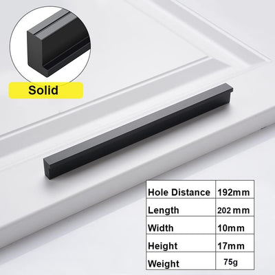 Qrity 10-Pack Türgriffe Küche Aluminiumlegierung Schrank Schrank Türgriff Möbel Schublade zieht Knöp