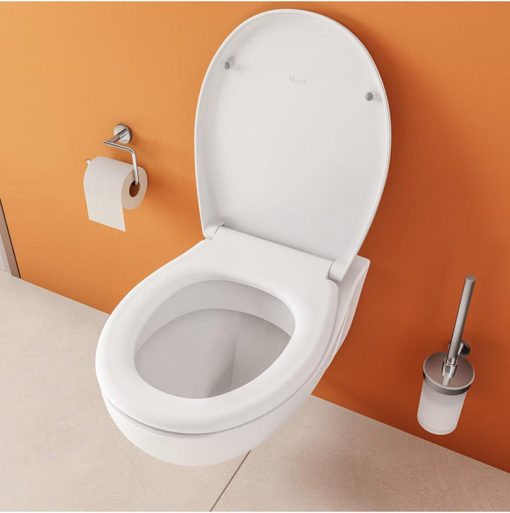 VitrA S20 Round WC-Sitz 109-003-909, mit Absenkautomatik, Easy-Release, oval, weiss, Unterziehversch