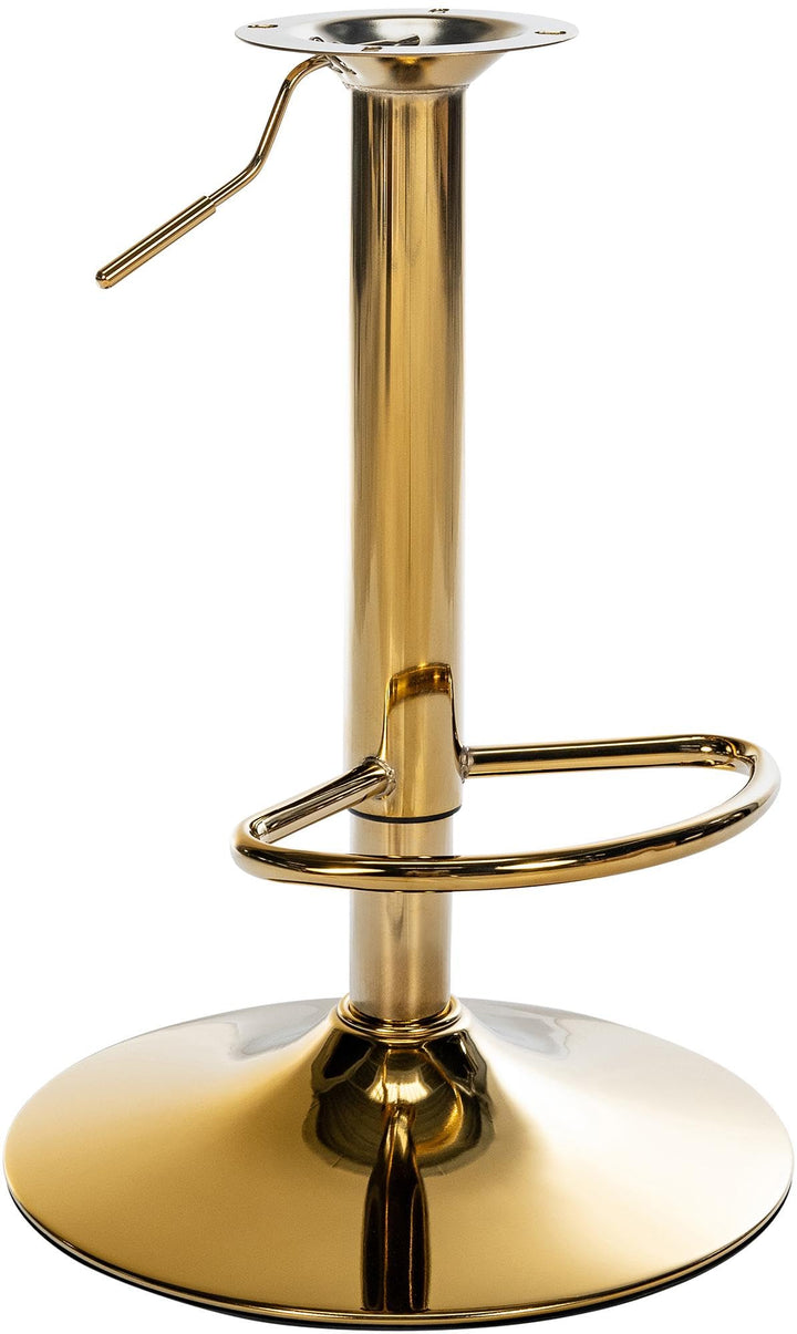 CLP Barhocker-Gestell I Höhenverstellbare Barstuhl-Säule I 10 X 10 cm Lochabstand, Farbe:Gold, Gold