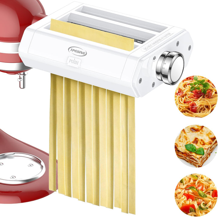 TPGSING 3 in 1 Nudelaufsatz Set für KitchenAid Küchenmaschine, Nudelmaschine für KitchenAid zubehör