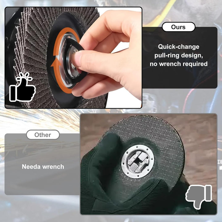 X-LOCK-Adapter auf M14/5/8"-11, Kompatibel mit XLOCK Winkelschleifer Trennscheiben, Winkelschleifer