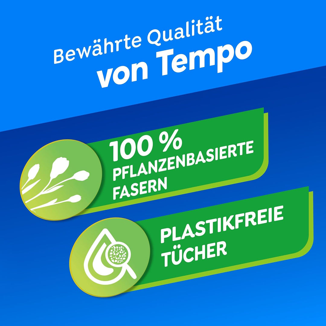 Tempo Sanft und Pflegend feuchtes Toilettenpapier Travelpack, Riesenpackung, 30 Stück