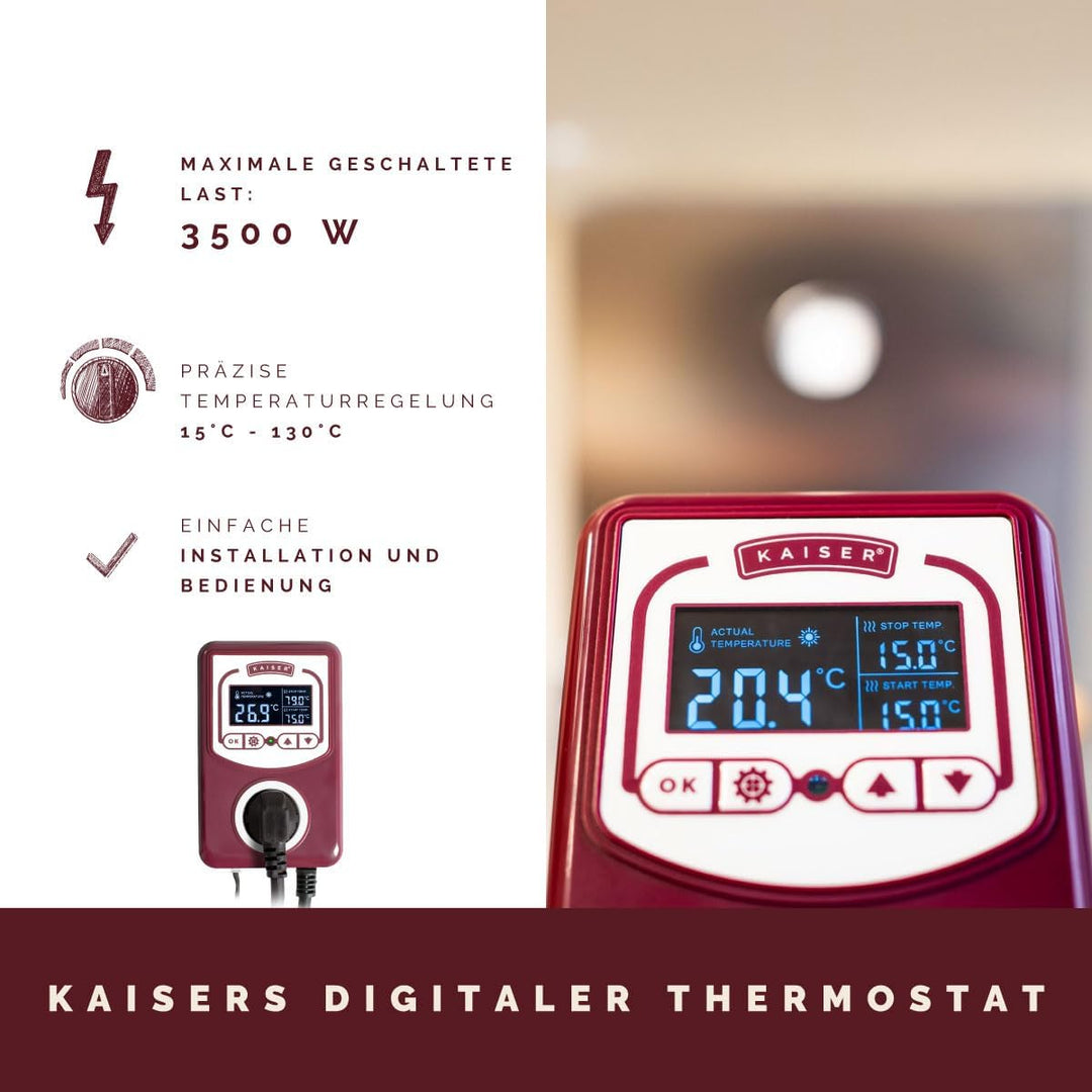 KAISER COMPANY Set '100' Hochwertiger Elektrischer Räucherofen/Räucherschrank aus Edelstah mit Heiss