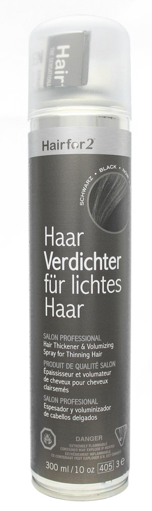 Hairfor2 Haarverdichtungsspray gegen lichtes Haar | Haarpuder | Streuhaar | Haarauffüller | Haarausf