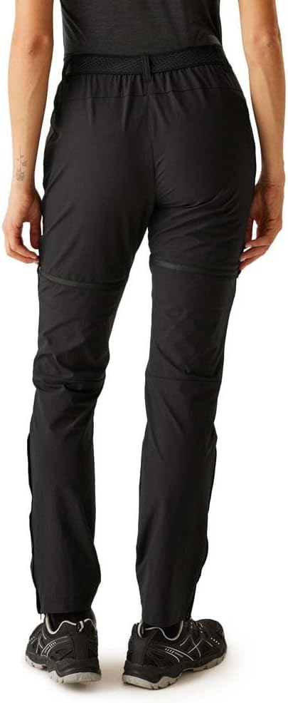 Regatta Damen Hose Regatta Mountain Zip Off Wanderhose für Damen 34 Schwarz, 34 Schwarz