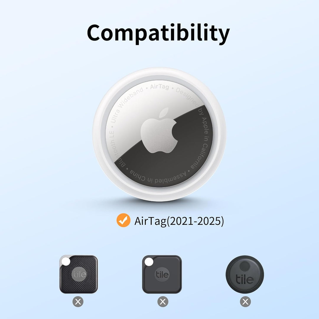 UNBREAKcable Schutzhülle für AirTag (1. & 2. Generation), 360° TPU Vollschutz Schlüsselanhänger mit