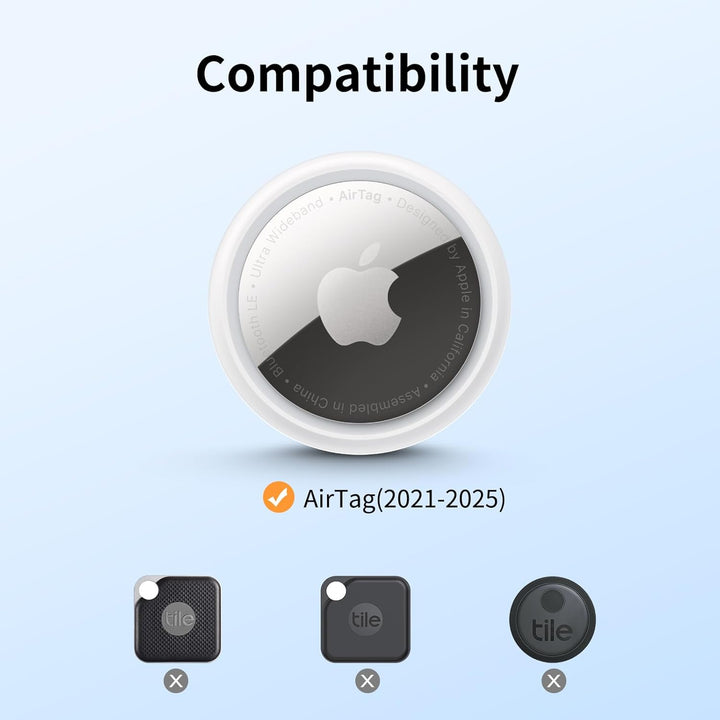 UNBREAKcable Schutzhülle für AirTag (1. & 2. Generation), 360° TPU Vollschutz Schlüsselanhänger mit