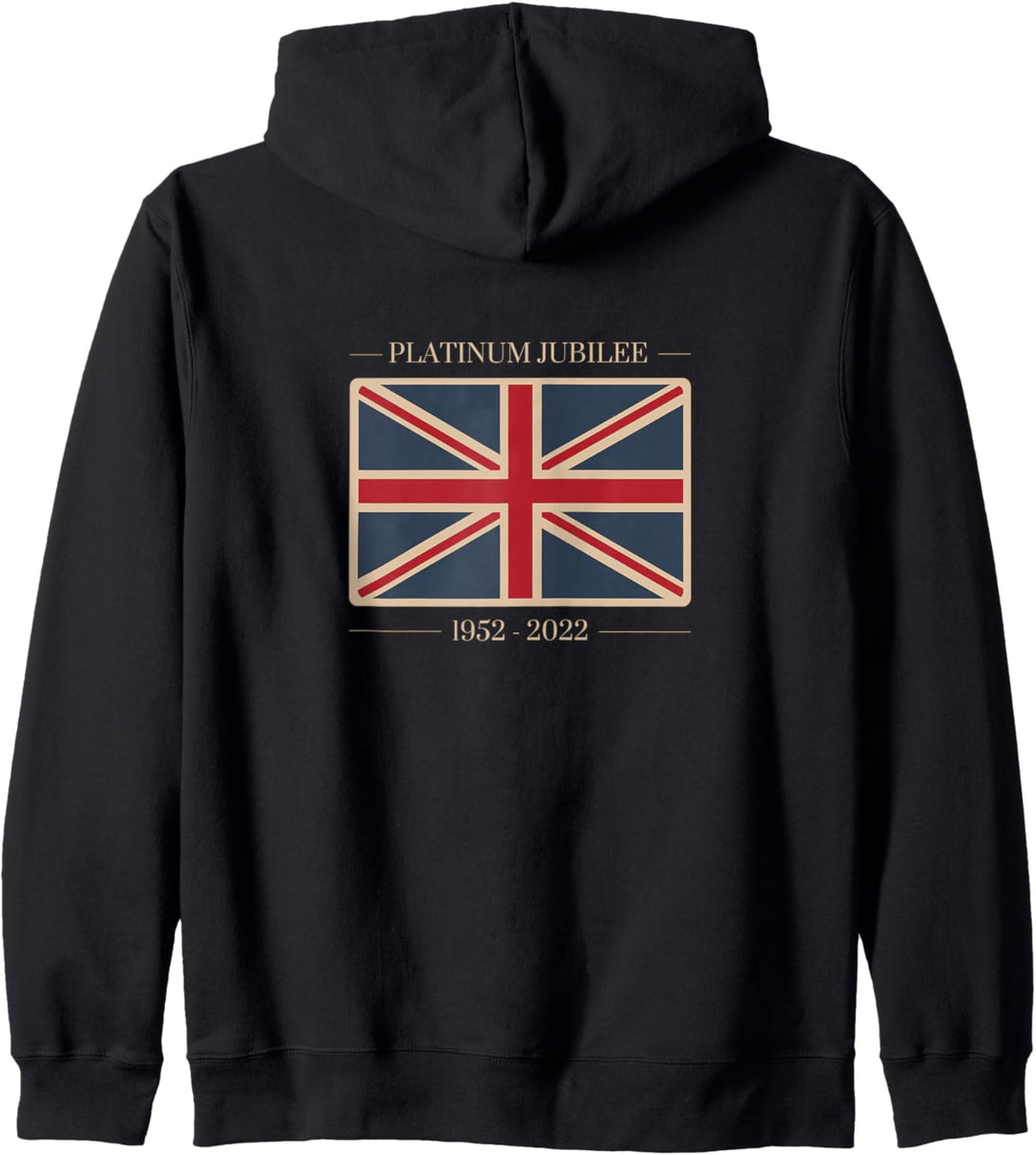 Vintage Queens Platinum Jubilee Souvenir Merchandise 70 Kapuzenjacke