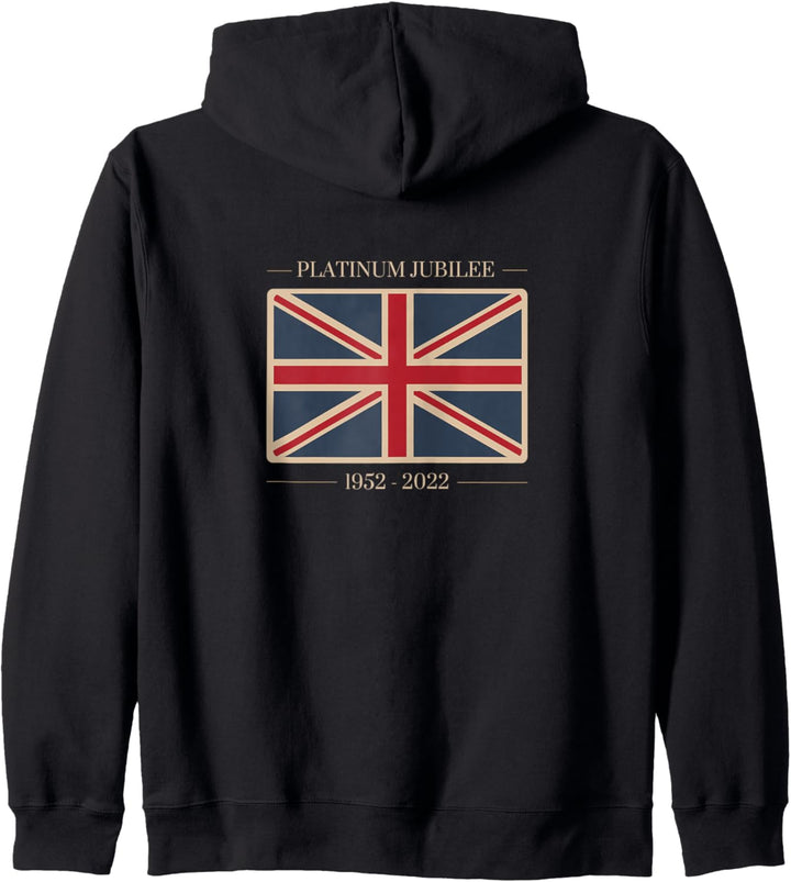 Vintage Queens Platinum Jubilee Souvenir Merchandise 70 Kapuzenjacke