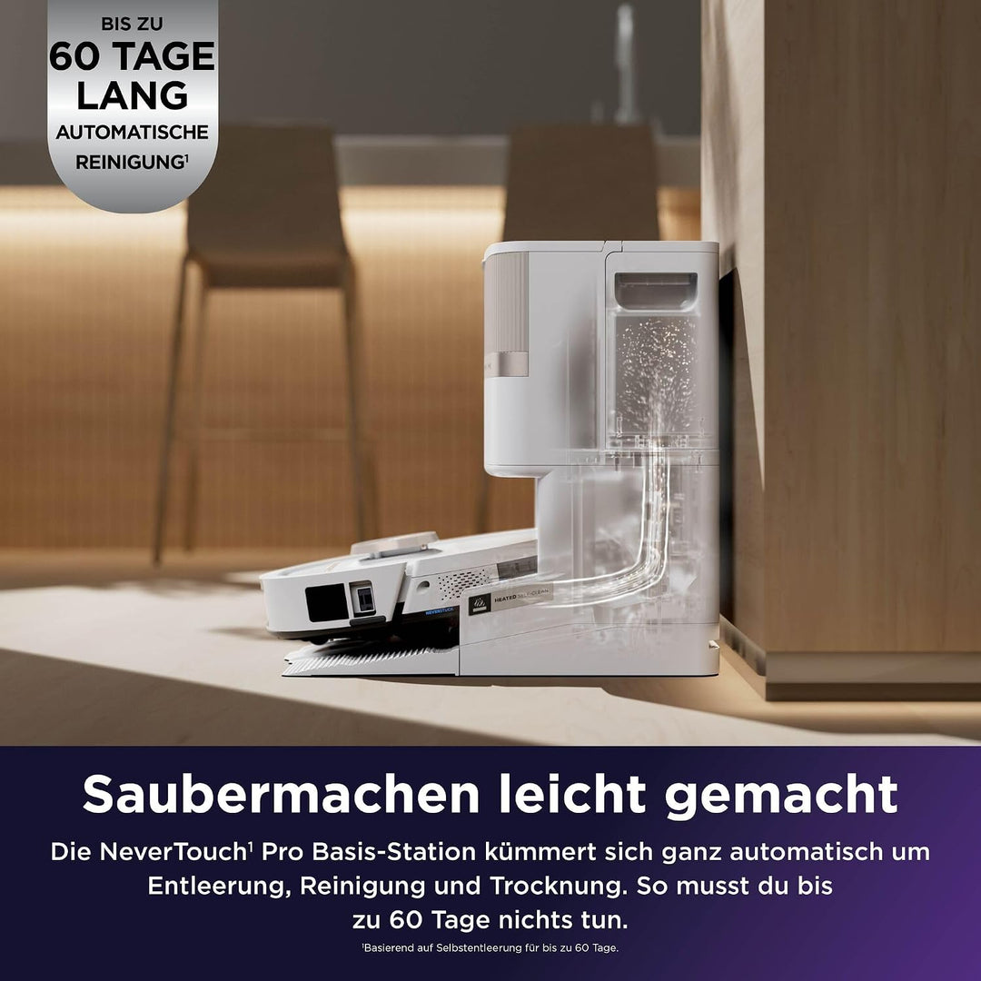 Shark PowerDetect UV Reveal Saug- &amp; Wischroboter, StainDetect, DirtDetect | selbstentleerende Ladest
