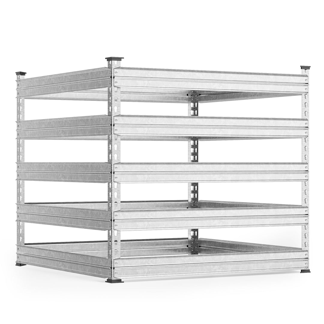 Metall Komposter Gartenkomposter 100 x 100 x 90 cm für 900 Liter Kompost Bioabfall