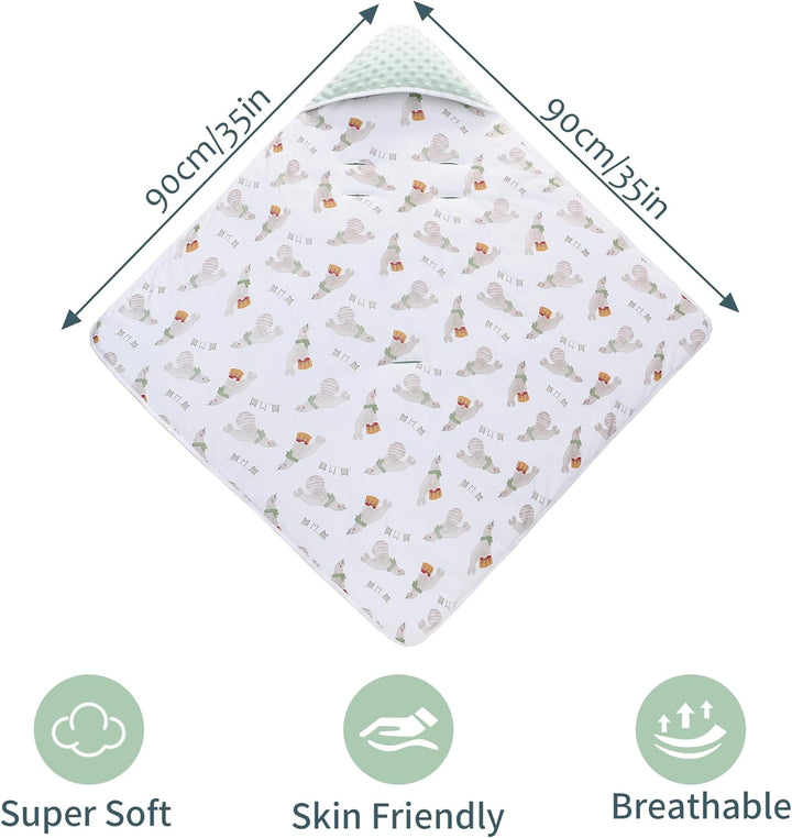 Miracle Baby Einschlagdecke Babyschale Winter Baumwolle Reversible Decke Universal Kuscheldecke 90x9