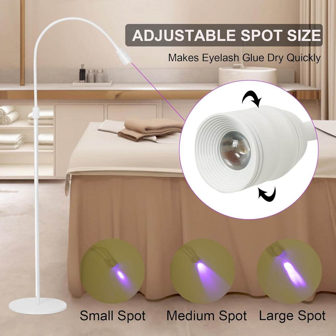 UV Wimpern Lampe, 10W LED-UV-Licht für Lichthärtenden Anwendungen, Schwanenhals Wimpernlicht, 1-3 Se