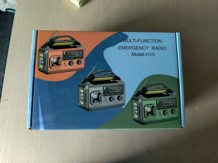 Kurbelradio- 27000mAh Notfallradio mit Kurbel und Solar, FM/AM Tragbar Solar Emergency Radio mit SOS