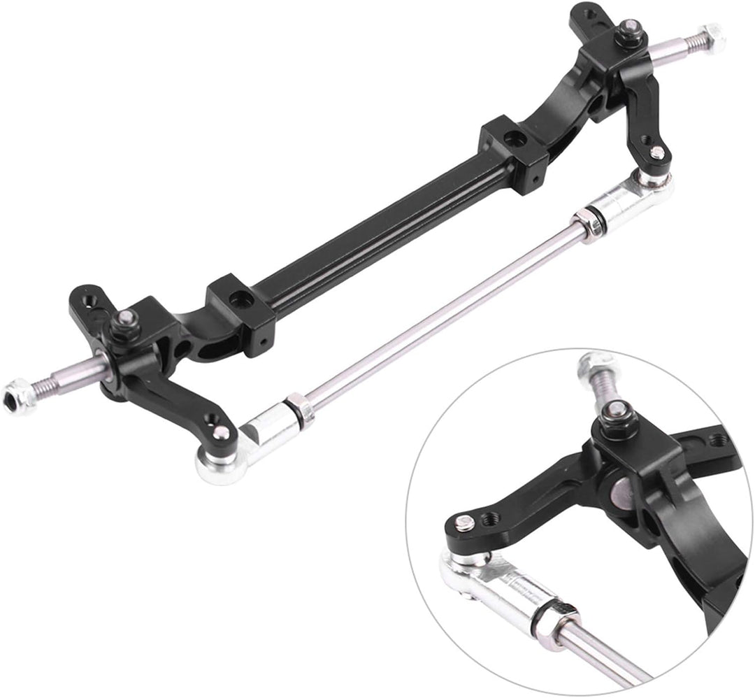 KIMISS Lesu 1/14 Aluminiumoy Lenkachse Aluminiumoyont End Lenkradachse für 1/14 RC Traktor LKW