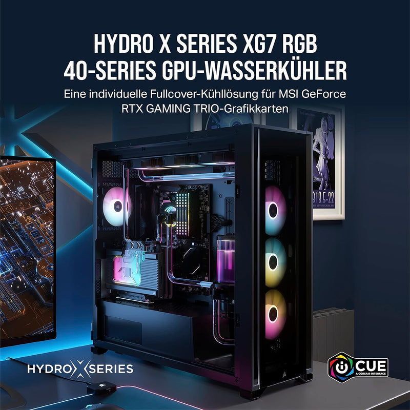 Corsair Hydro X Series XG7 RGB 4090 Trio GPU Water Block - Für MSI GeForce RTX™ 4090 Gaming Trio Kar