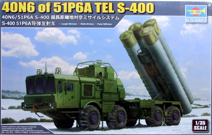 Trumpeter 001057 1/35 40N6 auf 51P6A Tel S-400 Modellbausatz, verschieden