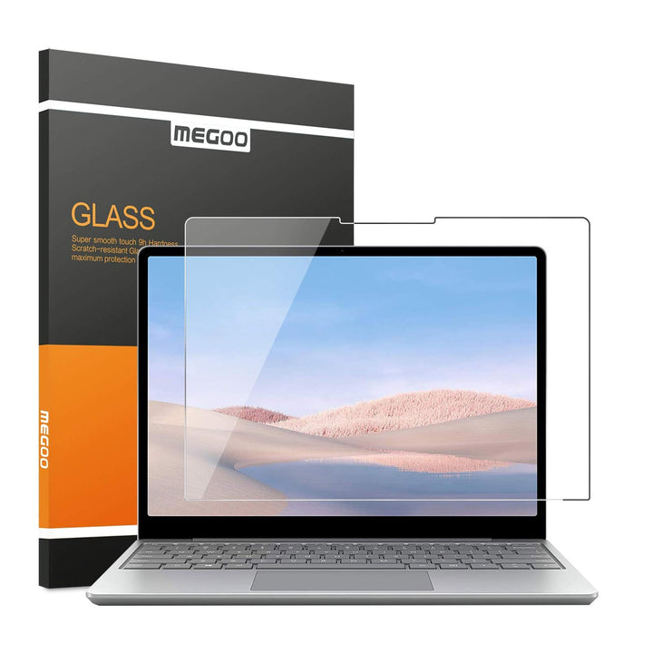 MEGOO Gehärtetem Glas Displayschutzfolie für Microsoft Surface Laptop Go 3/2/1 12.4", 9H Härte, Anti