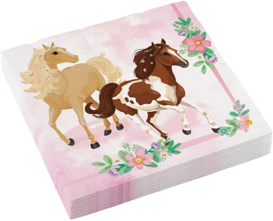 Beautiful-Horses-Pferde-Party-Set 52tlg. - für 16 Pferdefreunde Teller Becher Servietten #1 für 16 G