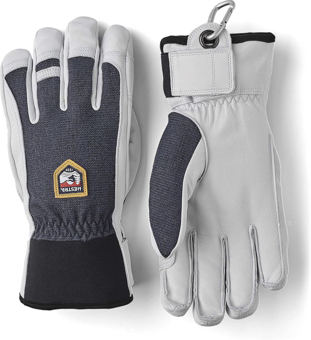 Hestra Ski Army Leather Patrol Winter Cold Weather Gloves Marineblau 11, Marineblau 11