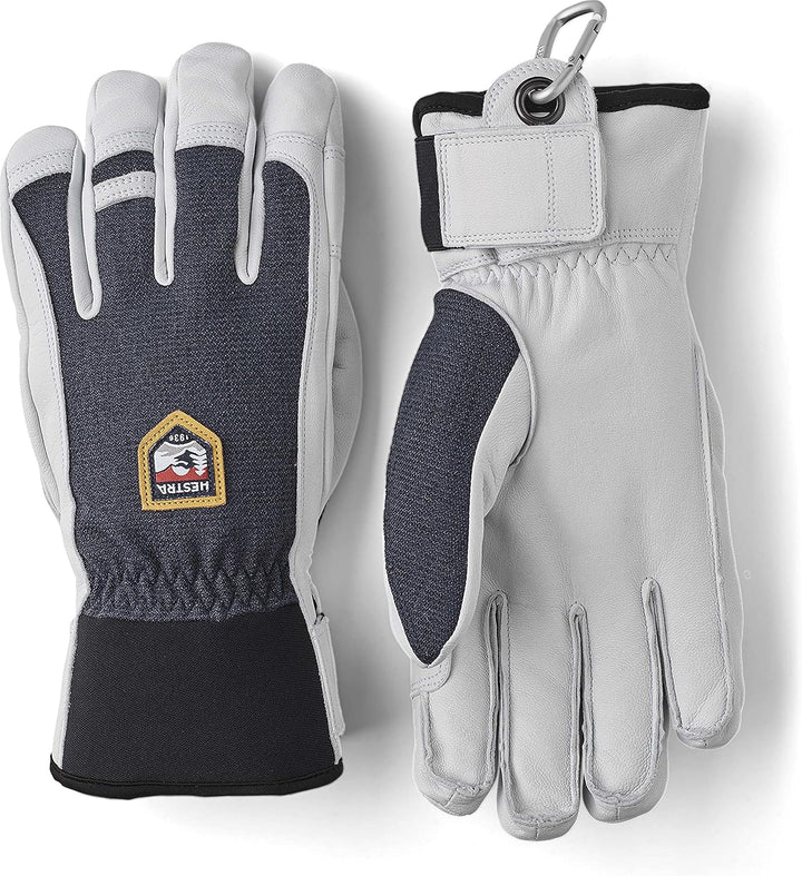 Hestra Ski Army Leather Patrol Winter Cold Weather Gloves Marineblau 11, Marineblau 11