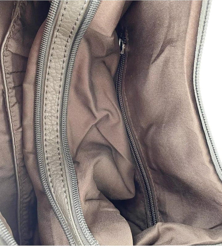 kennydoo Rucksacktasche I 2in1 Damen Rucksack und Handtasche in Einem I Schultertasche einfarbig uni