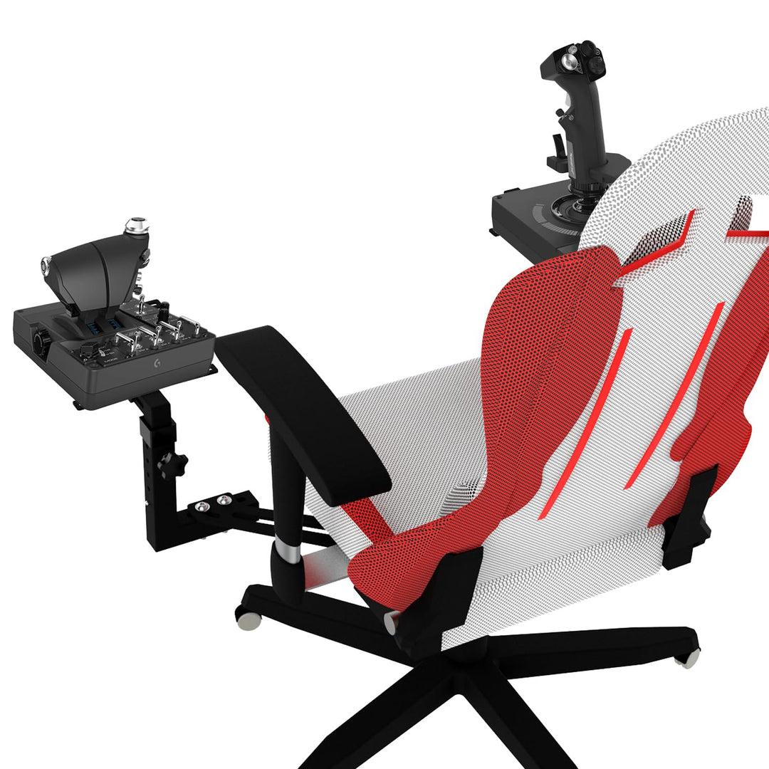 EG STARTS 2 Set Stuhlhalterungen Flight Sim Game Hotas Joystick Halterung für Logitech X52 X56 Rhino
