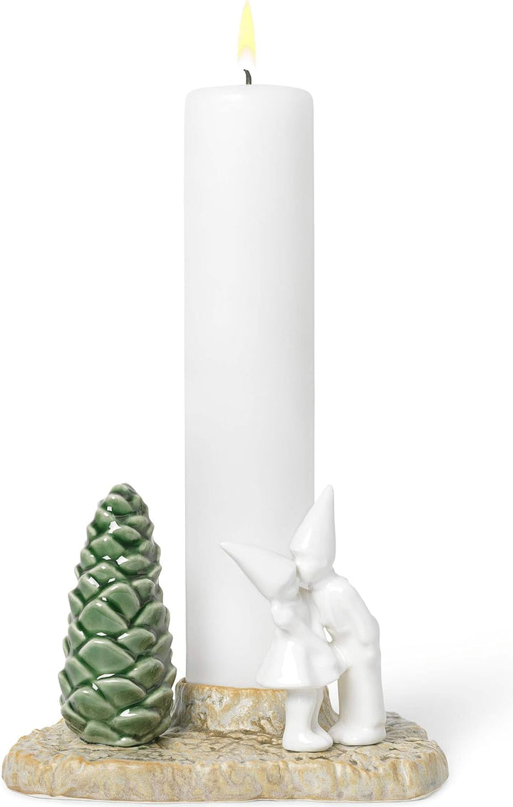 Kähler Weihnachtskuss H11.5 cm Weihnachtsgeschichten Originaldesign, Weiss Höhe 11,50 cm, Breite 17